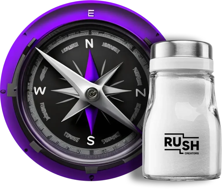 bussola saleiro rush creators