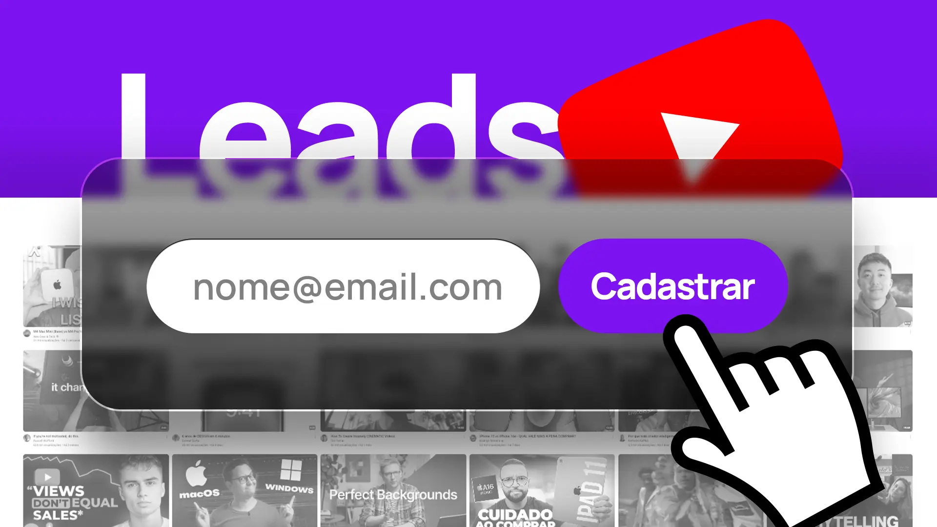 captar leads no youtube sem anúncios