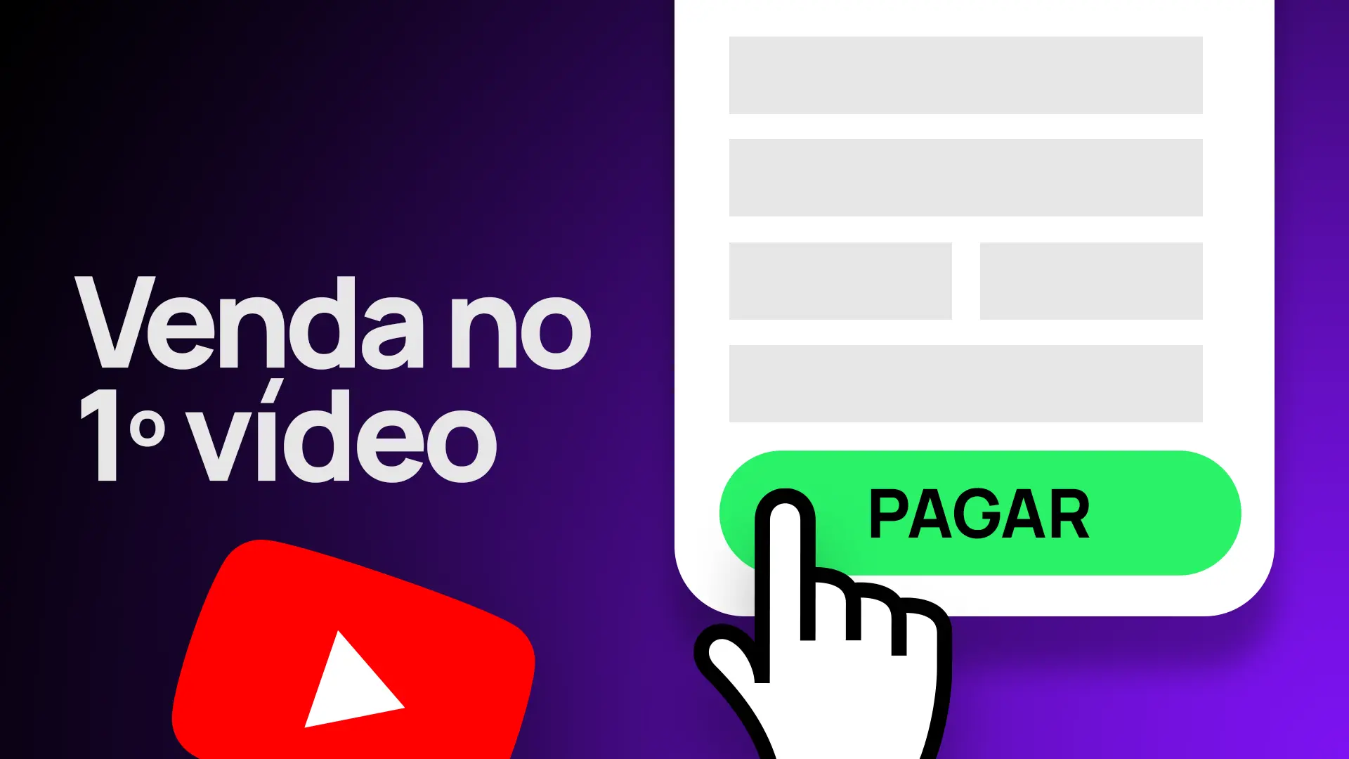 vender primeiro video youtube